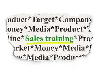 Image showing Marketing concept: Sales Training on Paper background