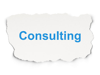 Image showing Business concept: Consulting on Paper background