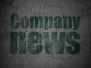 Image showing News concept: Company News on grunge wall background