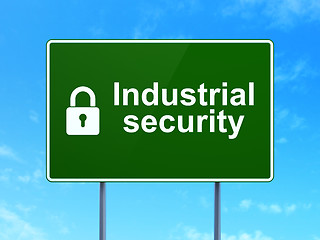 Image showing Safety concept: Industrial Security and Closed Padlock