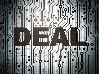 Image showing Finance concept: circuit board with Deal