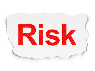 Image showing Business concept: Risk on Paper background