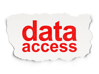 Image showing Information concept: Data Access on Paper background