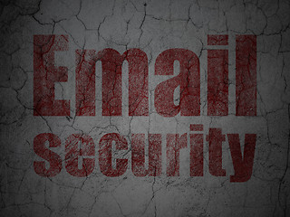 Image showing Privacy concept: Email Security on grunge wall background