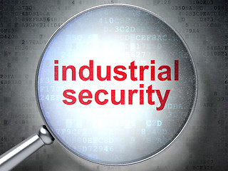 Image showing Safety concept: Industrial Security with optical glass