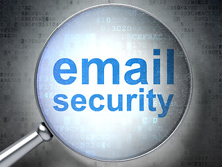 Image showing Privacy concept: Email Security with optical glass