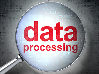 Image showing Data Processing with optical glass