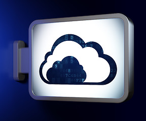 Image showing Cloud on billboard background
