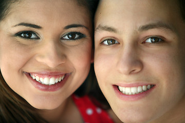 Image showing Happy teen couple