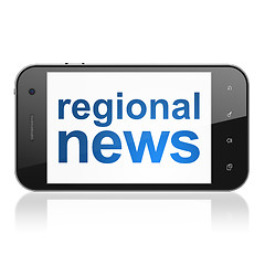 Image showing Regional News on smartphone