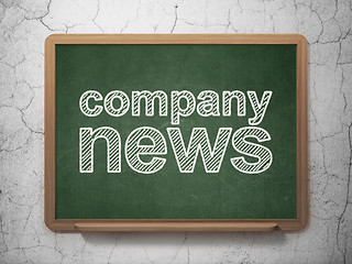 Image showing News concept: Company News on chalkboard background