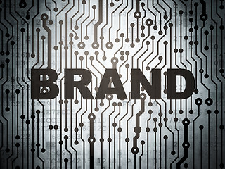 Image showing Marketing concept: circuit board with Brand