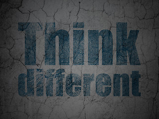 Image showing Education concept: Think Different on grunge wall background