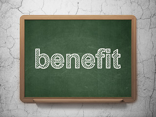 Image showing Finance concept: Benefit on chalkboard background