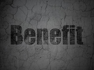 Image showing Finance concept: Benefit on grunge wall background