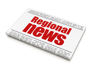 Image showing newspaper headline Regional News