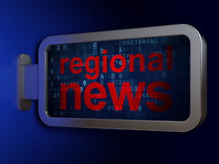 Image showing Regional News on billboard background
