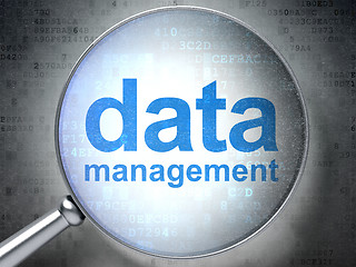 Image showing Information concept: Data Management with optical glass