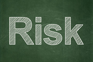 Image showing Finance concept: Risk on chalkboard background