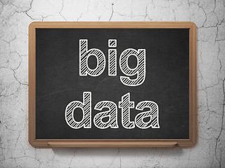 Image showing Information concept: Big Data on chalkboard background