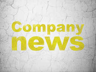 Image showing Company News on wall background