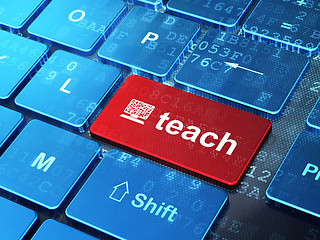 Image showing Education concept: Computer Pc and Teach on keyboard