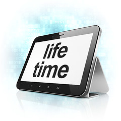 Image showing Life Time on tablet pc computer