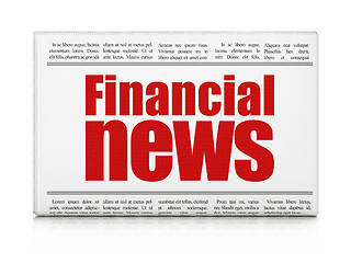 Image showing newspaper headline Financial News