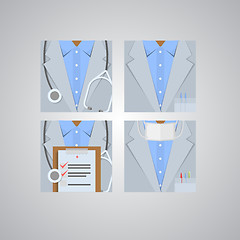 Image showing Flat icons for doctor