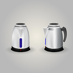 Image showing Illustration of electric kettles