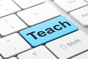 Image showing Education concept: Teach on computer keyboard background