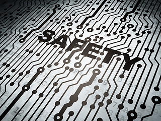 Image showing Privacy concept: circuit board with Safety