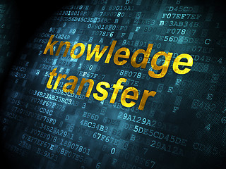 Image showing Education concept: Knowledge Transfer on digital background