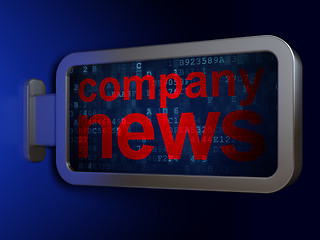 Image showing News concept: Company News on billboard background