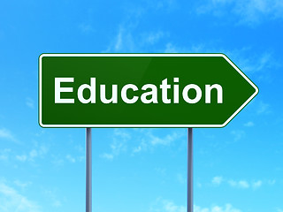 Image showing Education concept: Education on road sign background