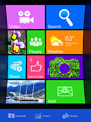 Image showing Information technology concept: desktop background