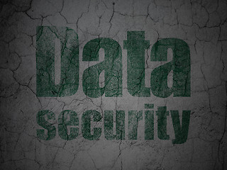 Image showing Safety concept: Data Security on grunge wall background