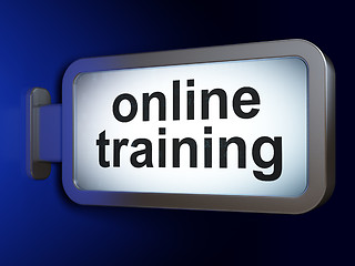 Image showing Education concept: Online Training on billboard background