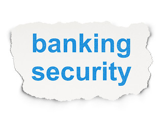 Image showing Protection concept: Banking Security on Paper background