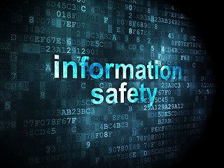 Image showing Safety concept: Information Safety on digital background