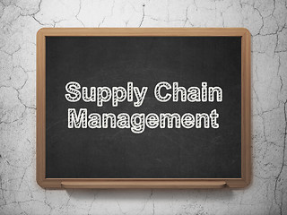 Image showing Marketing concept: Supply Chain Management on chalkboard