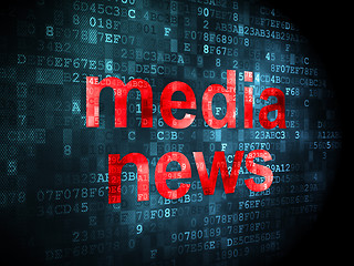 Image showing News concept: Media News on digital background