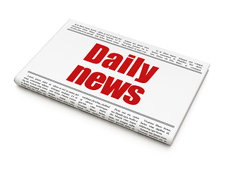 Image showing News news concept: newspaper headline Daily News