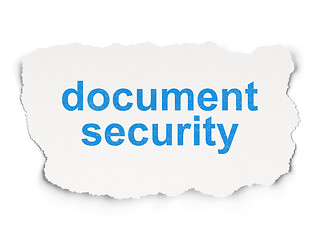 Image showing Safety concept: Document Security on Paper background