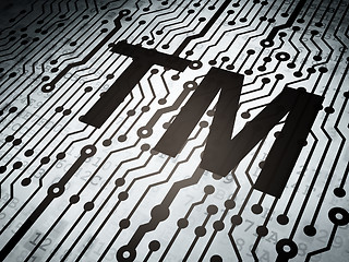Image showing Law concept: circuit board with Trademark