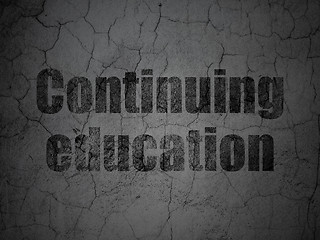 Image showing Education concept: Continuing Education on grunge wall