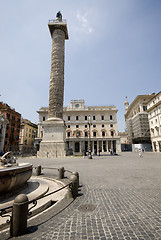 Image showing piazza colonna rome italy