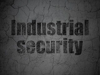 Image showing Safety concept: Industrial Security on grunge wall background