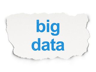 Image showing Data concept: Big Data on Paper background