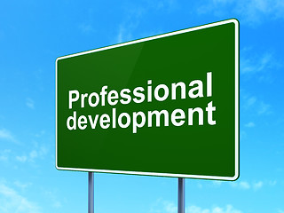 Image showing Education concept: Professional Development on road sign